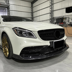 Bodykit alettatore anteriore in fibra di carbonio per Mercedes-Benz C W205 C205 C63 AMG <span class=keywords><strong>W218</strong></span> CLS63 Kit di conversione 2015 paraurti per auto - Product Image 5