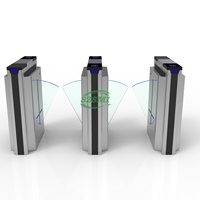 Puerta Abatible Automática de Control de Acceso para la Seguridad de Edificios de Oficinas