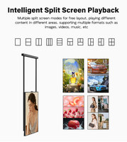 Écran intelligent à refroidissement unilatéral ultra-lumineux 55 pouces 1080P 2500 Nits, cadre ultra-fin 18 mm, Android 2+32 Go, pour animations de fenêtre et éducation