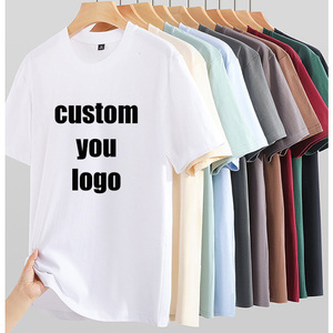 T-shirts en coton uni vierges en gros pour homme, col rond, manches courtes, décontractés, personnalisables, impression en gros, t-shirts premium pour hommes - Product Image 2