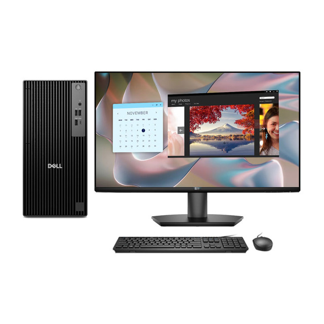 Factory Price Newly Dells Pro QCT1250 Desktop 13th Core I3/i5/i7 8G/16GB RAM 256GB/512GB SSD 23.8 in Monitor Business Office PC