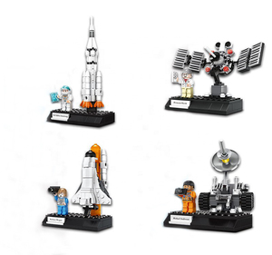 DIY series Aérospatiale-système <span class=keywords><strong>space</strong></span> shuttle Legos plastic assembling building blocks toy - Product Image 1