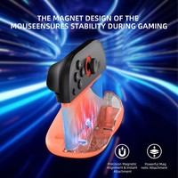2 buah kontroler game Mouse ergonomis Mini portabel, Mouse dengan dudukan berdiri untuk Nintendo Switch 2 pengontrol Joy-Con
