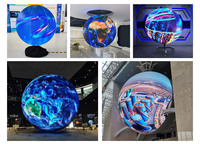 Écran LED sphérique à 360 degrés eagerled, P1.81 P2.5, conception de service frontal, écran LED flexible