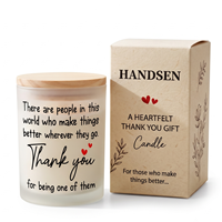Pot à bougie en verre givré blanc avec couvercle en bois 8oz 12oz Contenant vide Impression de texte personnalisée Boîte en papier kraft pour emballage cadeau