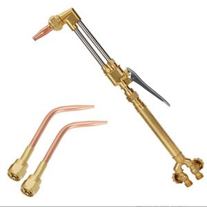 Torche de découpe Harris style américain H01 2, kit de soudage acétylène-oxygène, plaqué cuivre, interrupteur simple - Product Image 1