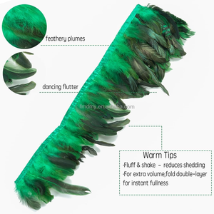 <span class=keywords><strong>Frange</strong></span> de plumes durable pour accessoire de costume, spectacle burlesque et décoration de masque DIY - Product Image 5