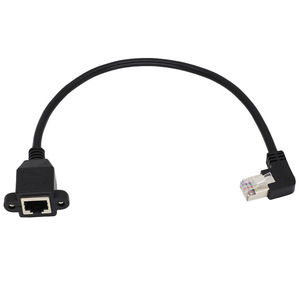 JBLRJ45-SF-RM Jack <span class=keywords><strong>RJ45</strong></span> à montage sur panneau à vis vers prise <span class=keywords><strong>RJ45</strong></span> Câble réseau à angle <span class=keywords><strong>droit</strong></span> - Product Image 3