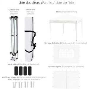 Carpa para Eventos con Impresión Personalizada, 3x3, Acero Inoxidable, Resistente al Fuego, Impermeable, Plegable, Carpa de Exterior para Ferias Comerciales - Product Image 6