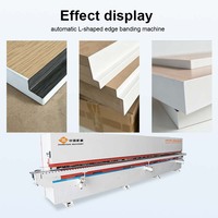 Machine à chantourner les bords de type L pour le bois, le stratifié et le placage PVC, équipement de scellement pour ateliers et usines de meubles sur mesure