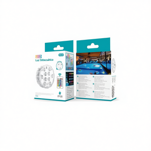 Led Pool Light <b>RGB</b> With Remote <b>Control</b> Ip68 Submersible - Product Image 1