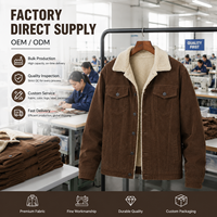 Chaqueta de Invierno Personalizada para Hombre, Forrada de Sherpa, Estilo Aviador Vintage, con Cuello de Piel Sintética, Chaqueta Bomber de Trabajo con Logotipo