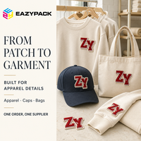 Écussons tissés brodés sur mesure avec logo en relief pour vêtements, casquettes, sacs et marquage de vêtements