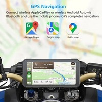 Nouveau Enregistreur de Conduite Moto Étanche 6,25 pouces WIFI 4G LTE Grand Écran Projection Carplay Navigation Double Caméra 2K