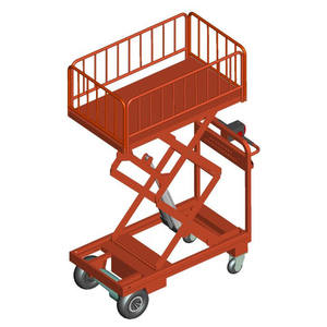 รถเข็นส่งของแบบยกไฟฟ้าสำหรับงานอุตสาหกรรม,พร้อมราวกั้นสำหรับรถบรรทุกสินค้างานหนัก - Product Image 1