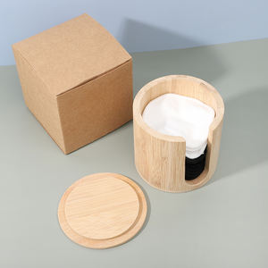 Tampons démaquillants en coton de chanvre réutilisables et biologiques, ronds de coton pour le visage, <span class=keywords><strong>lingettes</strong></span> de nettoyage pour bébé avec pot en <span class=keywords><strong>bambou</strong></span> - Product Image 5