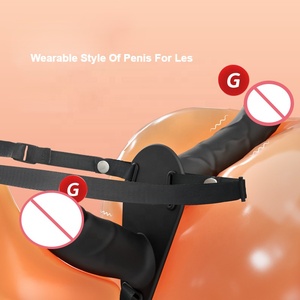 Sex Toy Réaliste en Silicone Portable pour Femme Lesbienne Strapon Gode pour Couple Gode à Sangle Énorme Gode à Sangle Large - Product Image 2
