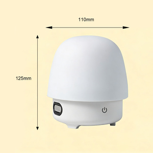 Lampe de nuit LED à effet d'ondulation d'eau, haut-parleur sans fil, commande tactile, rechargeable par USB, lampe d'ambiance de table, art de la vague océanique pour la chambre - Product Image 3