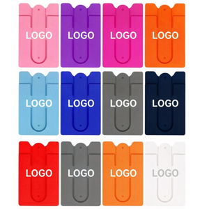 Soporte de silicona flexible para móvil con tarjetero, adhesivo trasero para celular, colores vibrantes, para escritorio y cama - Product Image 6