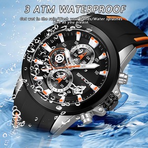 Reloj de Cuarzo Sanda 5503 de Moda para Hombre, Cronógrafo Deportivo Impermeable para Exteriores - Product Image 6