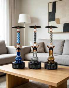 Ensemble de chicha de luxe en alliage d'aluminium, finition miroir, à un seul tuyau, avec coffret cadeau, pour bar et voyage - Product Image 6