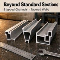 Profilé d'angle en aluminium anodisé 6061-T6, section en C, haute résistance pour rayonnages industriels, supports et châssis de remorque