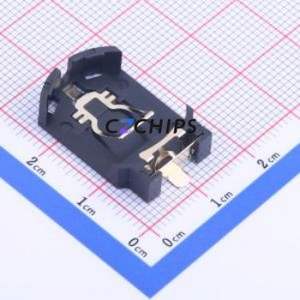 BS-08-B2BA004 Button & Strip Battery Connector SMD Connector Battery Holder CR2032 Phosphor Bronze - Product Image 1