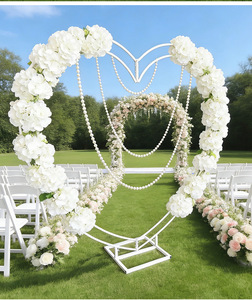 LANJO Metal <b>Wedding</b> Heart Shaped Arch <b>Backdrop</b> <b>Stand</b> Balloon Arch <b>Stand</b> for Floral Balloon <b>Wedding</b> Photo Background Decorations - Product Image 5