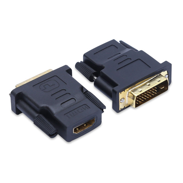 Gold Plated DVI to HDTV Adapter with DVI D 24+1 Male to HD a Female Converter Adaptor for Monitor Projector HDTV