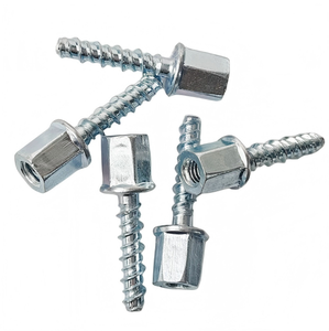 Barra filettata in acciaio inossidabile e acciaio al carbonio M6 M8 M10 M12, bullone per soffitto in calcestruzzo con filettatura interna, finitura liscia, autofilettante - Product Image 5