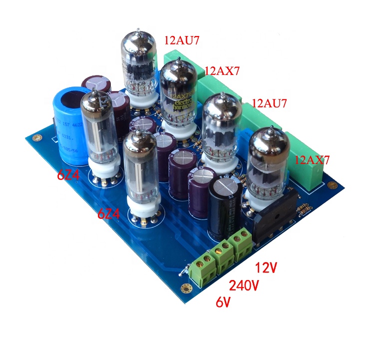 BRZHIFI Audio シゲル和田アンプ 真空管プリアンプ基板 HTMDQJICPB6Z4-PJH