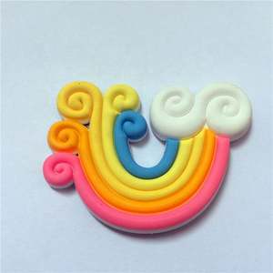 Aimant de réfrigérateur en PVC, design personnalisé arc-en-ciel, aimant en caoutchouc de dessin animé - Product Image 6