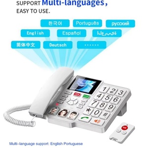 Meilleurs téléphones fixes sans fil 4G pour la maison avec alarme SOS/point d'accès Wi-Fi/grands boutons pour les personnes âgées - Product Image 4