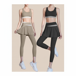 Vêtements d'entraînement de yoga Pilates pour femmes Leggings jupe de couverture de hanche - Product Image 1