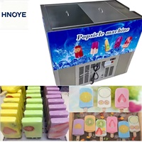 Duurzame commerciële ijslollymachine, 304 roestvrijstalen mallen, hoge capaciteit 2000 stuks/dag