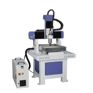 Jinan AccTek cnc milling machine for metal cutting and engraving AK4040 6060 aluminum iron carving cnc router machine