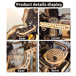 Maybears Tùy Chỉnh Thân Thiện Với Môi Cắt Laser 3D Bằng Gỗ Câu Đố Tự Làm Giáo Dục Phim Hoạt Hình Bằng Đá Cẩm Thạch Chạy Trò Chơi Ghép Hình Câu Đố Cho Các lứa tuổi <span class=keywords><strong>8</strong></span> + Lắp Ráp 3 - Product Image 5