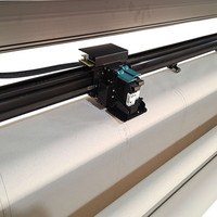 Impresora de inyección de tinta rápida de gran formato, 190 a 250cm, doble cabezal, cuatro cabezales