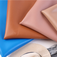 Design unique Offre Spéciale couleurs personnalisées Tissu en cuir marron Tissu en similicuir Tissu écologique en cuir