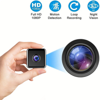 Mini Cámara WiFi CMOS, DVR Inalámbrico, Cámara de Vigilancia, Detección de Movimiento, Visión Nocturna, Ángulo de 120°, Seguimiento Inteligente, 256GB, ABS
