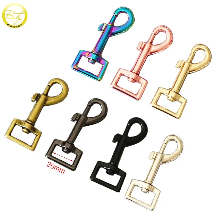DIY Swivel Snap Hook Zinc Alloy Snap Hook Lobster Clasps For Hiking Camping Carabiner Pet Chain Accessories
