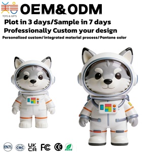 Ornamento a forma di orso spaziale personalizzato all'ingrosso, giocattolo a forma di animale, astronauta cartone animato, processo di produzione basato su <span class=keywords><strong>disegni</strong></span> e campioni - Product Image 3