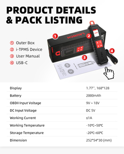 Launch-Detector de presión de neumáticos, herramienta de escaneo del sistema <span class=keywords><strong>TPMS</strong></span> con almohadilla de la serie x431, modelo de cobertura más amplia, actualización de i-<span class=keywords><strong>TPMS</strong></span> TSGUN, lanzamiento de - Product Image 5