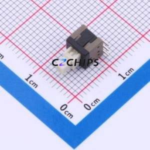 YTS58L250AWS <b>Push</b> Button Switch SMD Switch ( <b>Latching</b> / Non-<b>Latching</b>: Self-Locking )( Operating Force: 2.5N ) - Product Image 1