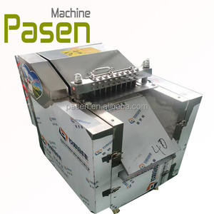 Nueva máquina cortadora de piel y <span class=keywords><strong>huesos</strong></span> de cerdo congelada, máquina cortadora de cubitos de aves de corral, máquina cortadora de carne de pollo fría - Product Image 6