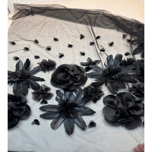 Tela de Encaje Francés de Alta Calidad en Color Morado, Encaje de Tul con Flores 3D, Bordado de Encaje, Telas de Malla Nigerianas <span class=keywords><strong>para</strong></span> <span class=keywords><strong>Vestido</strong></span> de Novia - Product Image 6
