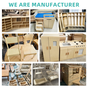 Muebles de Aula Preescolar <span class=keywords><strong>Montessori</strong></span>, Estantería de Madera Maciza de Varias Capas, Estante de Almacenamiento para el Área de Lectura de los Niños y el Aula - Product Image 3