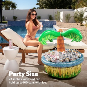 Décorations de fête hawaïennes tropicales gonflables sur le thème de la plage, glacière Luau, palmiers pour enfants et adultes, anniversaires, divertissements aquatiques - Product Image 5