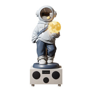 Statue d'astronaute en résine moderne et luxueuse, écologique, avec haut-parleur intégré pour meuble TV et décoration intérieure - Product Image 5