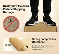 Boîte d'expédition pliable extra-rigide en carton ondulé en forme d'avion pour la logistique, les supermarchés et les expositions – Écologique